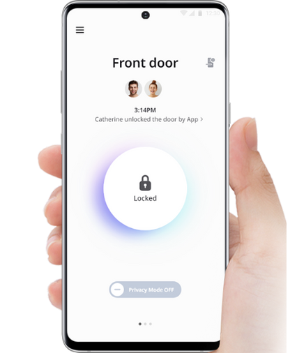 Anywhere anytime, the smartphone app connects you to your front door. Whether you are away from home or in your bedroom, you have control as much as if you were standing in front of your door.